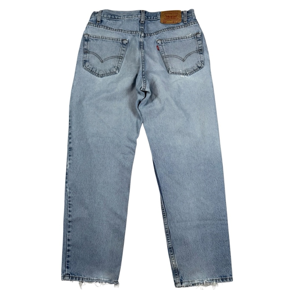 Vintage 90s Levis 550 Jeans Denim Blue Distressed Relaxed Fit Men’s Size 34x29